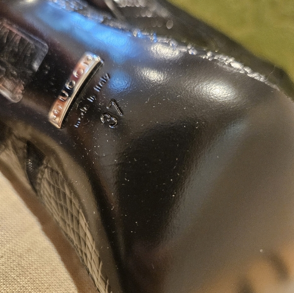 New Gucci Calf Leather Python Print GG Logo High Heels Shoes Size 37 / US 7 - Picture 5 of 8